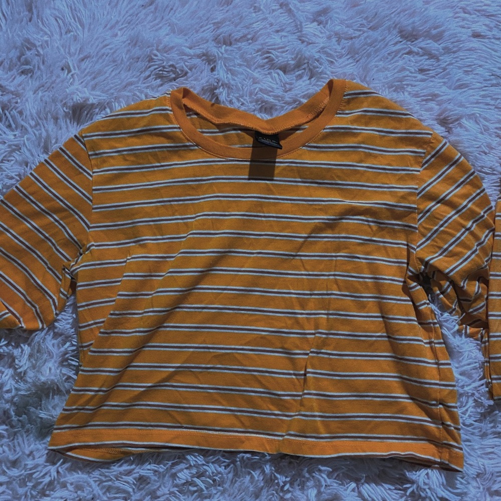 Zine Mustard Yellow Cropped Top